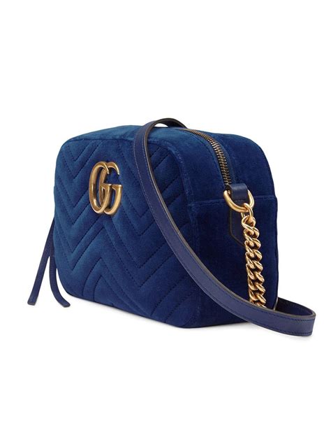 blue marmont gucci|Gucci Marmont black hardware.